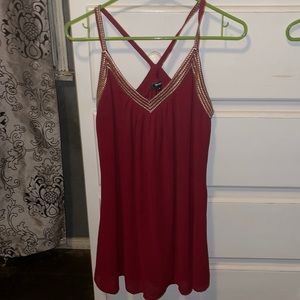 Red/burgundy mini dress size small